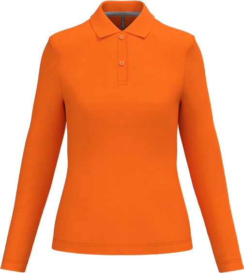 K244 – Hoogwaardige dames polo met lange mouwen 462969