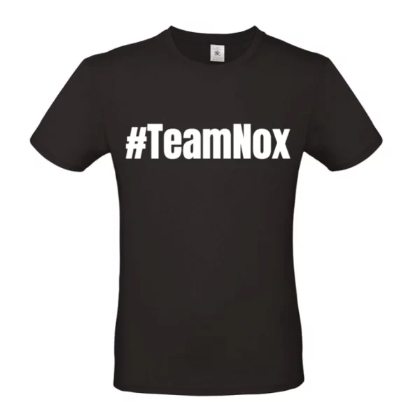 nox - basic t-shirt met opdruk van #teamnox -