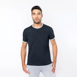 k373 - heren piqué t-shirt met ontwerpen en bedrukken - goedkoop bedrukt t-shirt