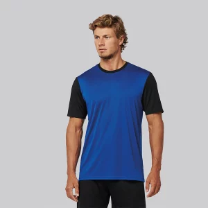 pa4023 - tweekleurig jersey sportshirt ontwerpen en bedrukken - goedkoop bedrukt hemd