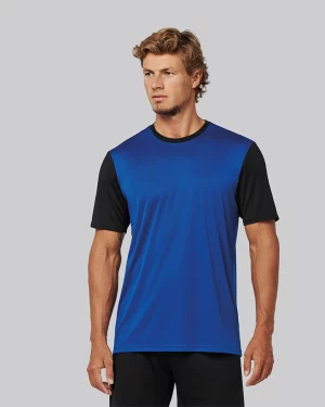 pa4023 - tweekleurig jersey sportshirt ontwerpen en bedrukken - goedkoop bedrukt t-shirt