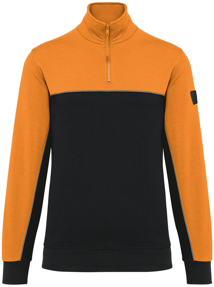 WK404 – Ecologische unisex sweater met ritskraag 467096