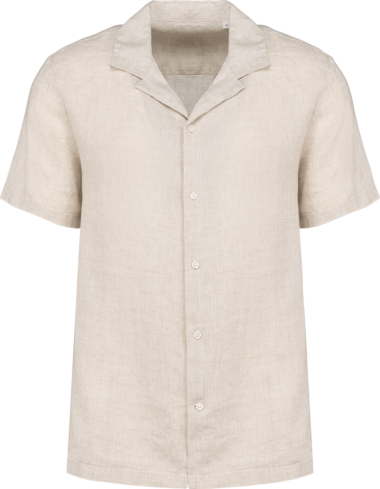 SP509 – Premium linnen heren overhemd korte mouwen 467015