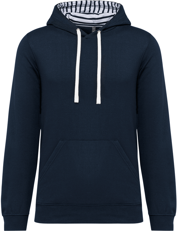 K4013 – Unisex hoodie met contrasterende capuchon met motief bedrukken 464275