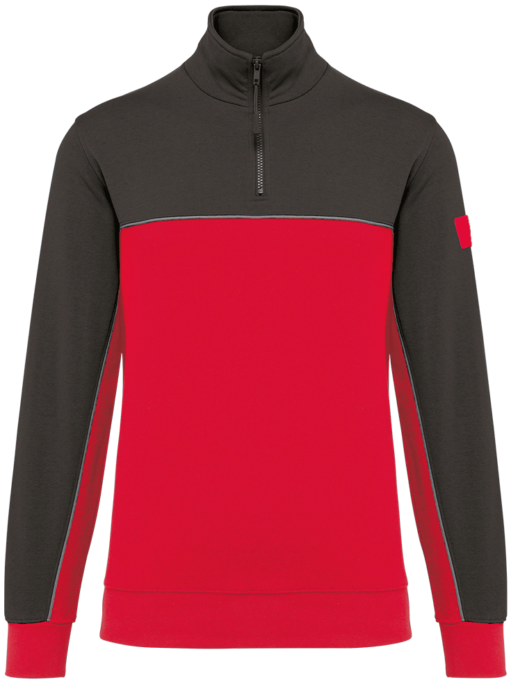 WK404 – Ecologische unisex sweater met ritskraag 467091