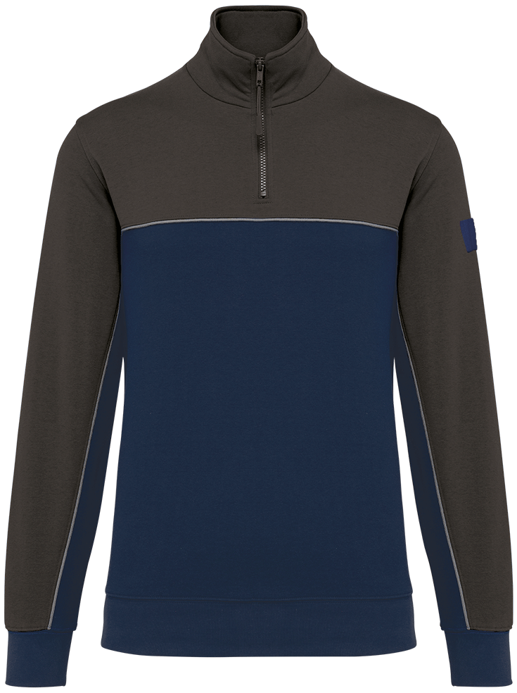 WK404 – Ecologische unisex sweater met ritskraag 467093