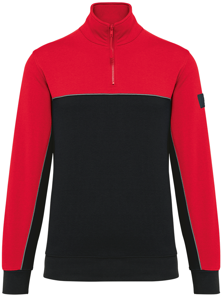 WK404 – Ecologische unisex sweater met ritskraag 467095