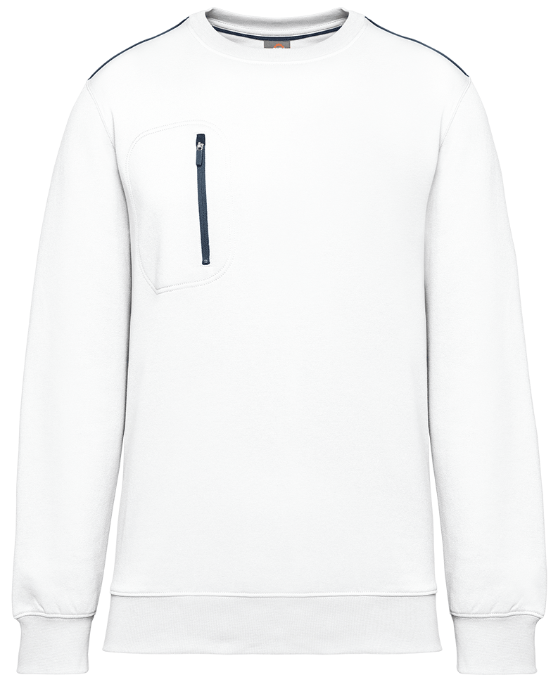 WK403 – Unisex trui met contrasterende rits zak 467088