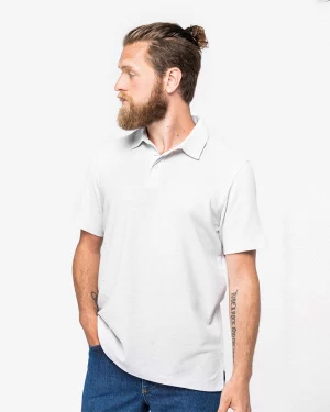 ns210 - gerecylede unisex polo ontwerpen en bedrukken - goedkoop bedrukt t-shirt