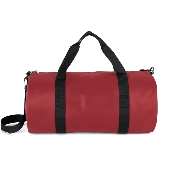 ki0655 - gerecycleerde buisvormige tas met zak op de voorkant ontwerpen en bedrukken -