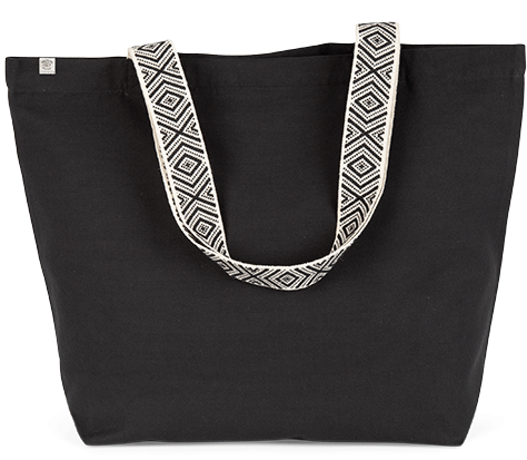 KINS118 – Grote gerecyclede shopper met contrasterende hengels 464820