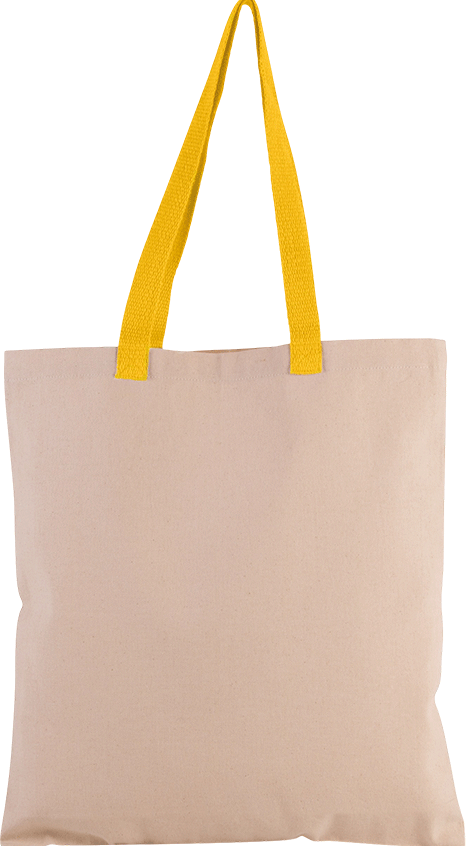KI0277 – Platte totebag van canvas met contrasterend hengsel ontwerpen en bedrukken 464765