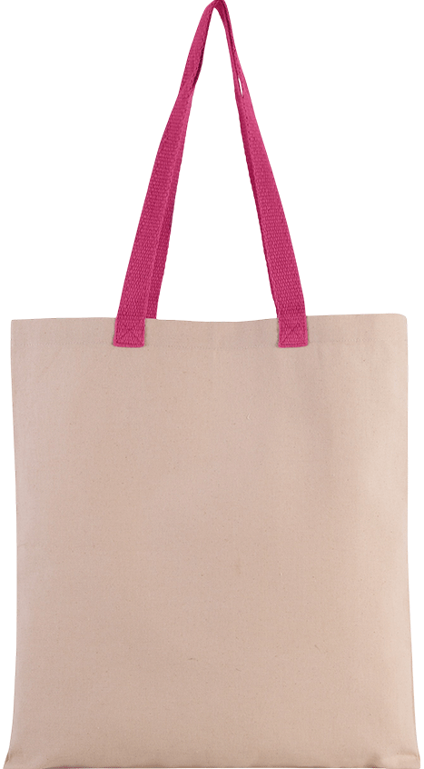 KI0277 – Platte totebag van canvas met contrasterend hengsel ontwerpen en bedrukken 464758