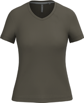 K381 – Basic+ Dames T-shirt V-hals Bedrukken 463444