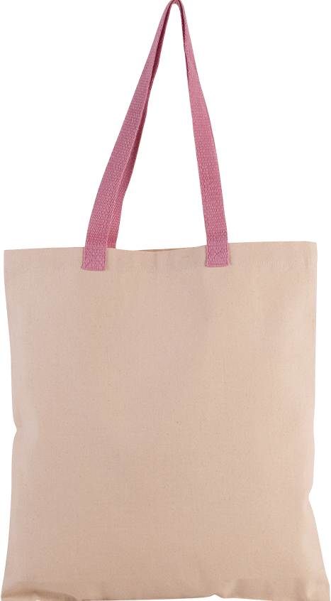 KI0277 – Platte totebag van canvas met contrasterend hengsel ontwerpen en bedrukken 464761