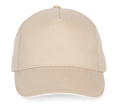 KP124 – 5 panel pet met contrasterende bies en gespsluiting ontwerpen en bedrukken 464839
