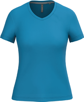 K381 – Basic+ Dames T-shirt V-hals Bedrukken 463414