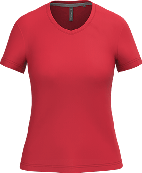 K381 – Basic+ Dames T-shirt V-hals Bedrukken 463421
