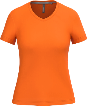 K381 – Basic+ Dames T-shirt V-hals Bedrukken 463427