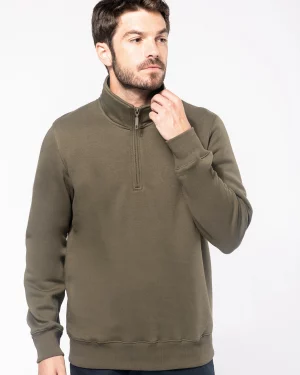 k487 - heren zip-up sweater casual -