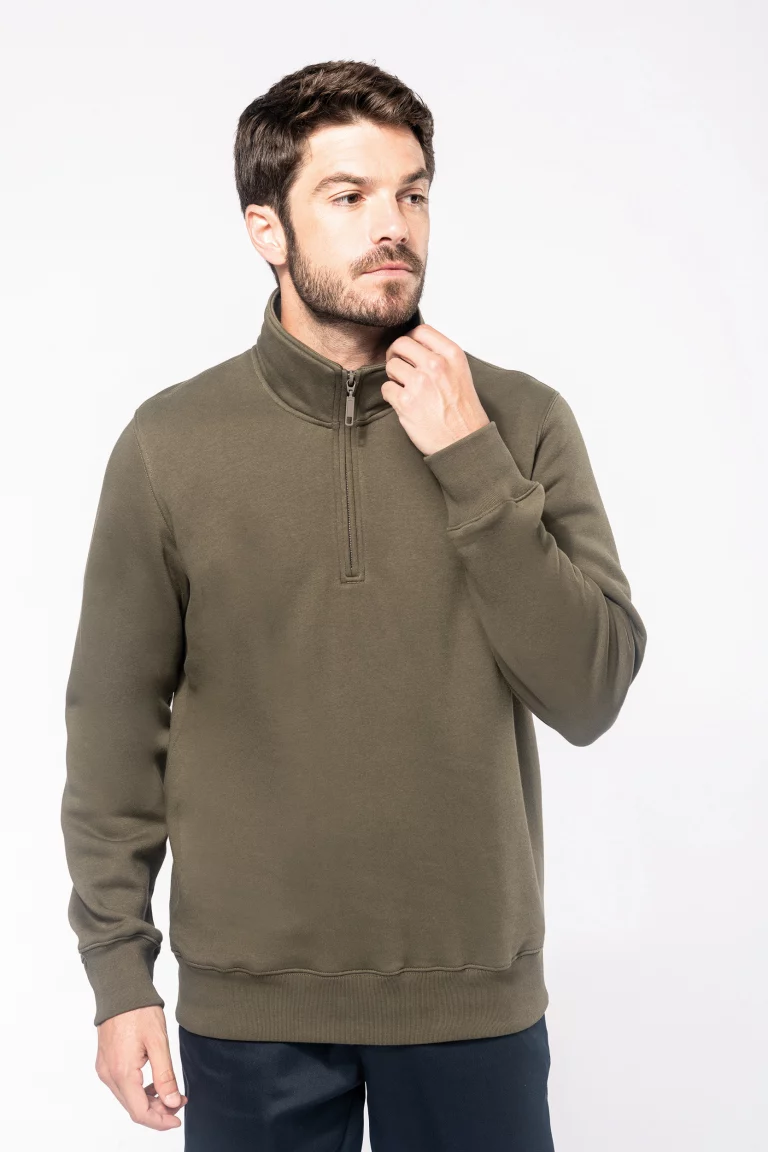 k487 - heren zip-up sweater casual -