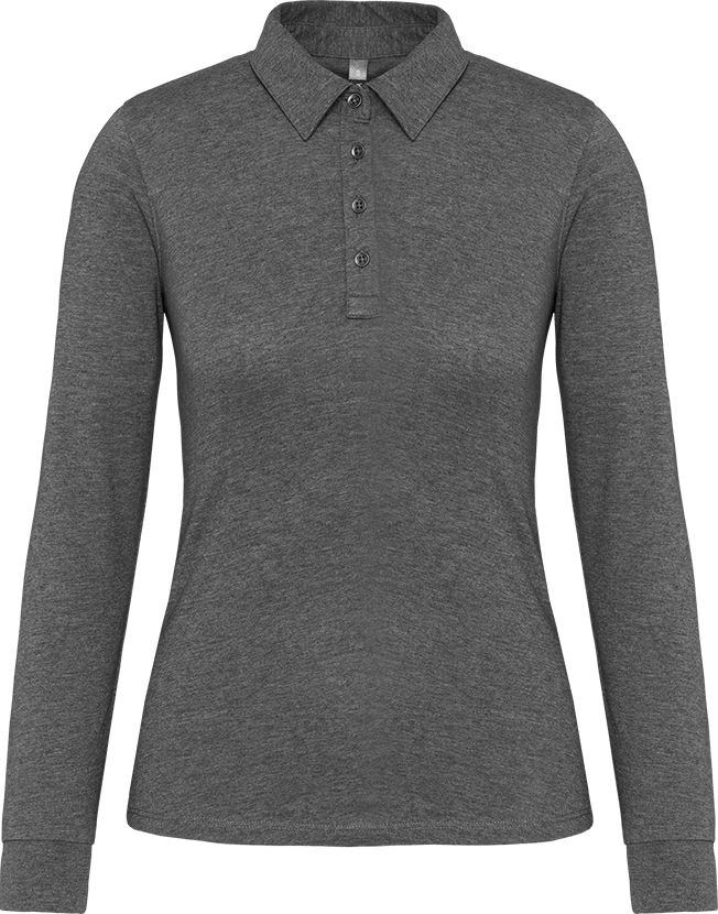 K265 – Damespolo jersey lange mouwen 463187