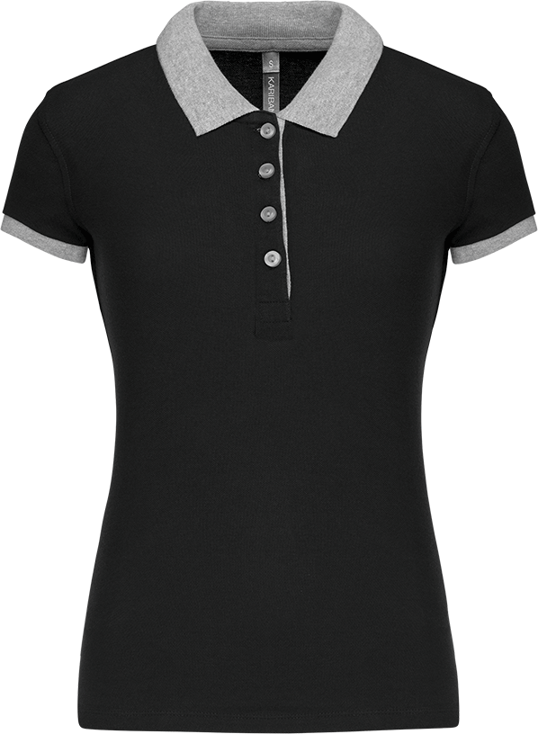 K259 – Damespolo pique contrasterende kraag 463152