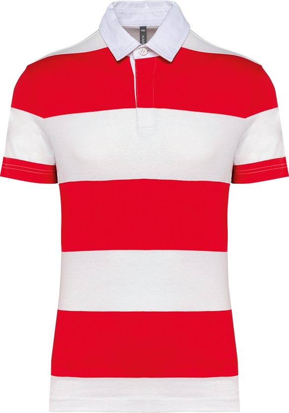 K286 – Unisex polo gestreept met korte mouwen 463198