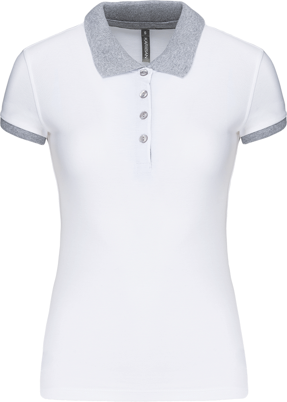 K259 – Damespolo pique contrasterende kraag 463153