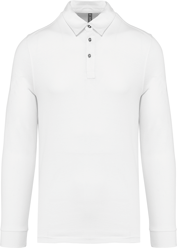 K264 – Herenpolo jersey lange mouwen 463166