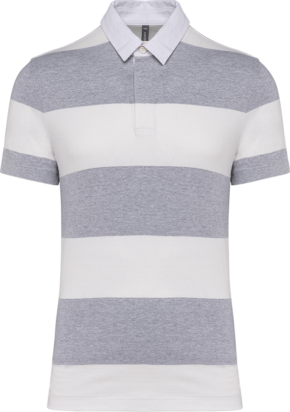 K286 – Unisex polo gestreept met korte mouwen 463203