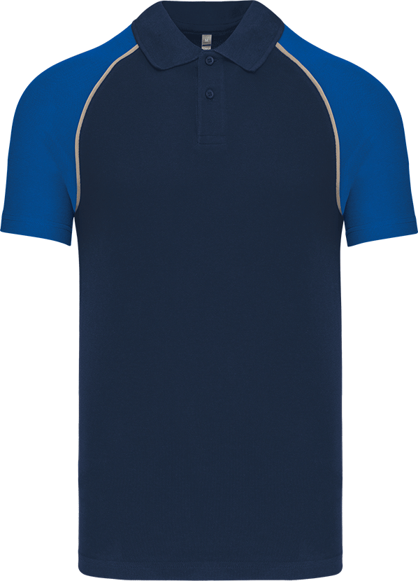 K226 – Herenpolo baseball tweekleurig 462923