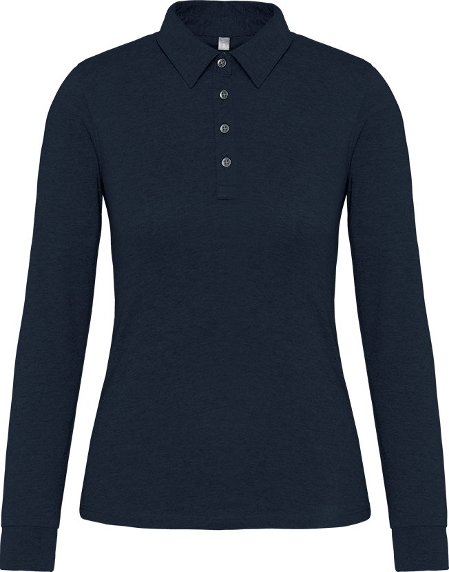 K265 – Damespolo jersey lange mouwen 463182