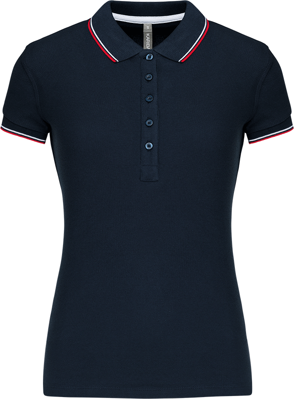 K251 – Damespolo Sailing driekleurig extra zacht 463046