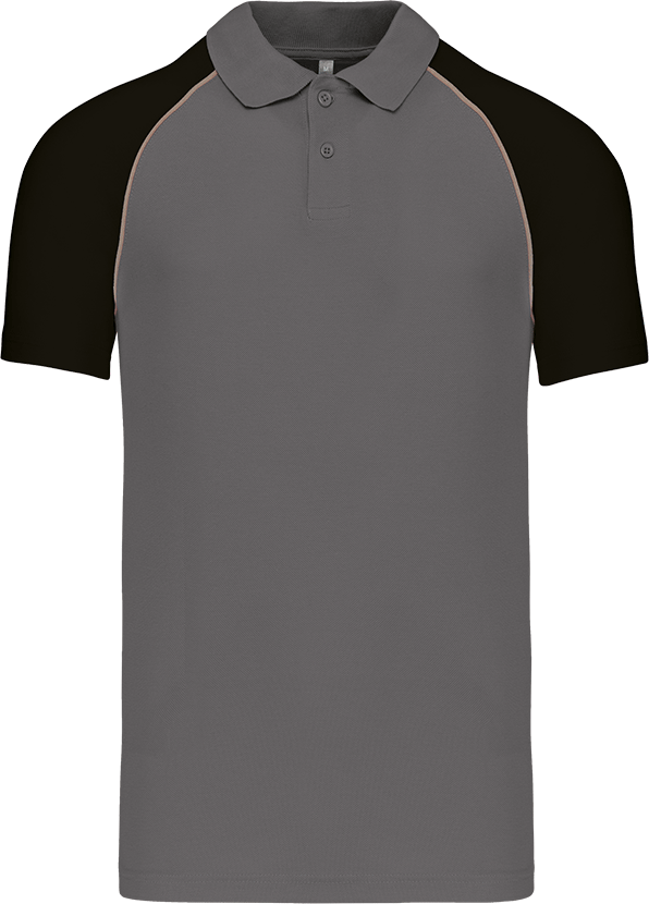 K226 – Herenpolo baseball tweekleurig 462914