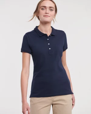 ru566f - dames stretch polo - goedkoop bedrukt t-shirt
