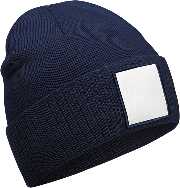 B337R – Dubbellaagse muts met vierkante witte patch 465550