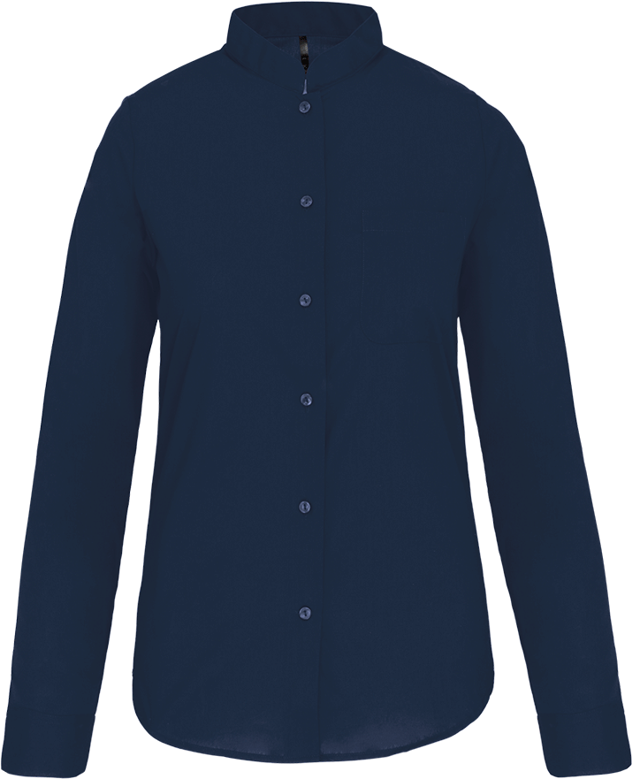 K514 – Damesblouse met Mao kraag 465742