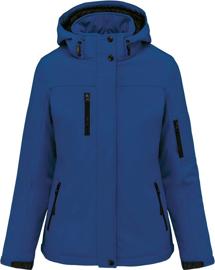 K651 – Gewatteerde softshell damesparka met capuchon 465884