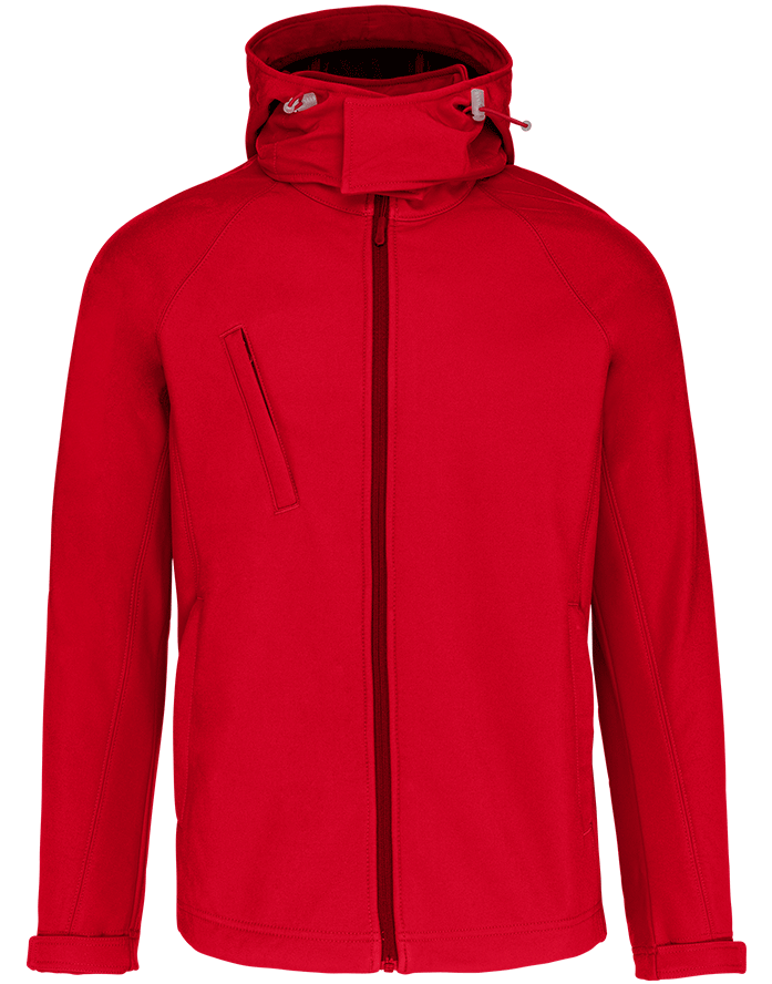 K413 – Heren softshell jas met afneembare capuchon 465677