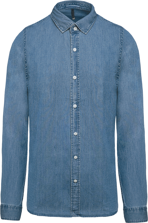 K512 – Heren overhemd licht denim 465736