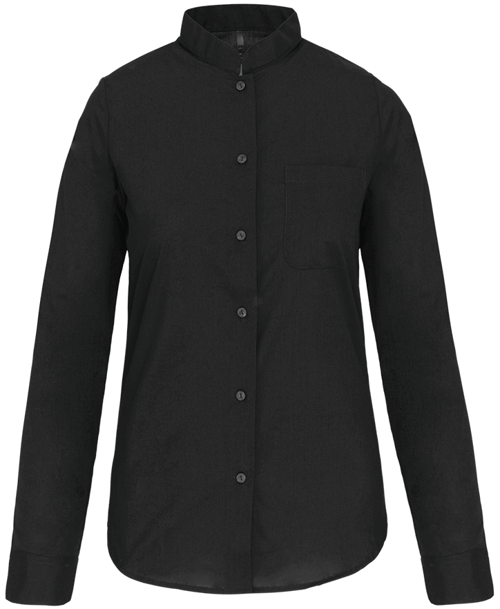 K514 – Damesblouse met Mao kraag 465737