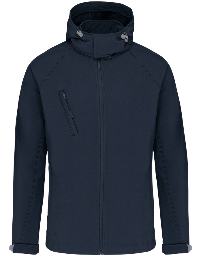 K413 – Heren softshell jas met afneembare capuchon 465671