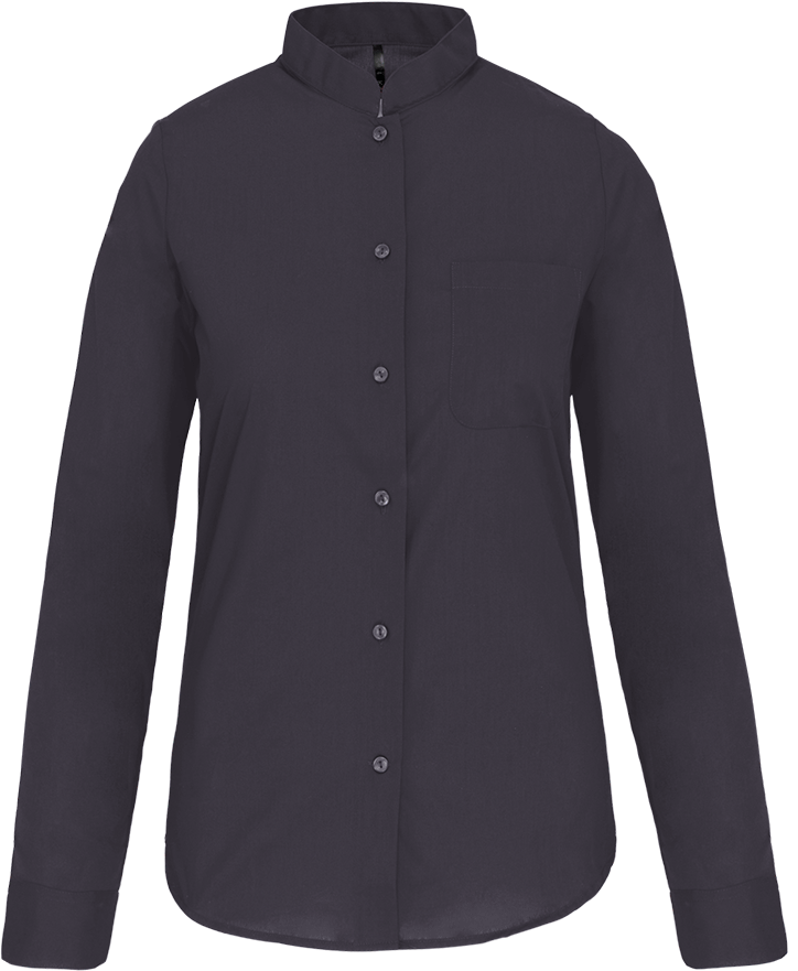 K514 – Damesblouse met Mao kraag 465738