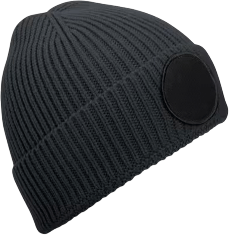 B332R – Geribbelde muts met ronde patch 465532