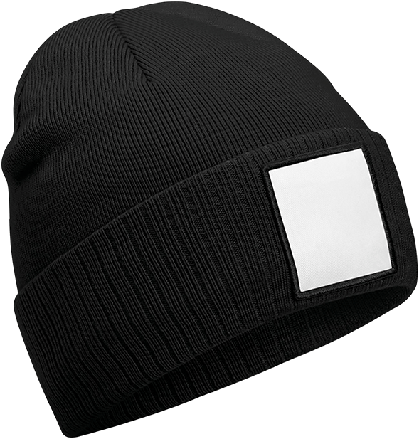 B337R – Dubbellaagse muts met vierkante witte patch 465548