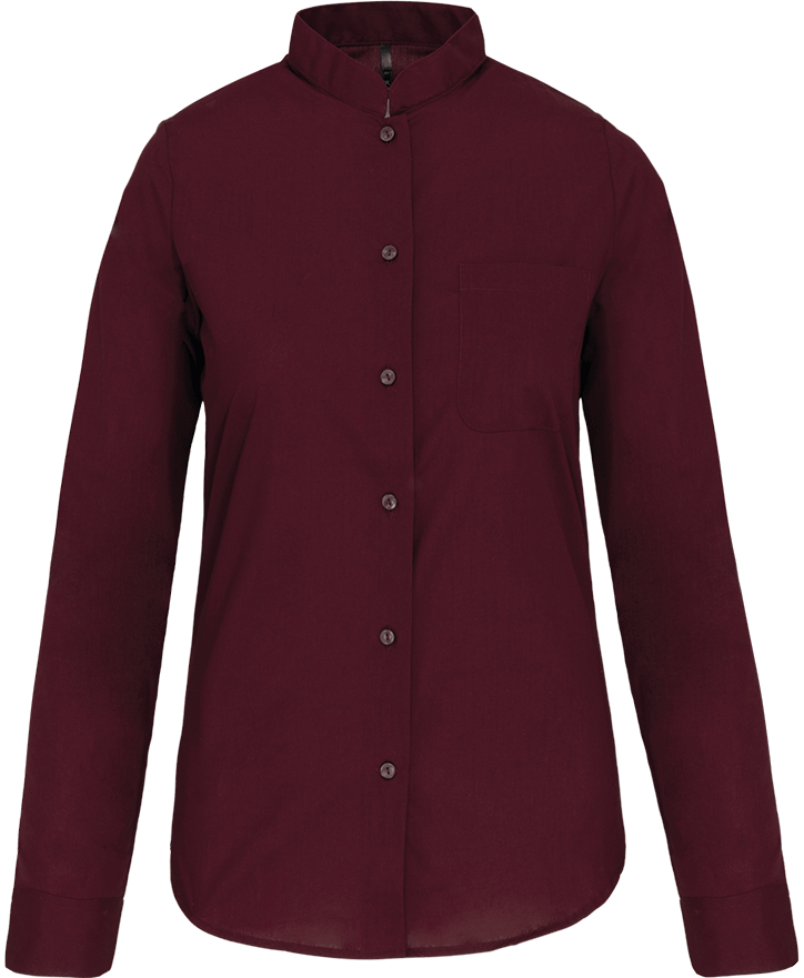 K514 – Damesblouse met Mao kraag 465739