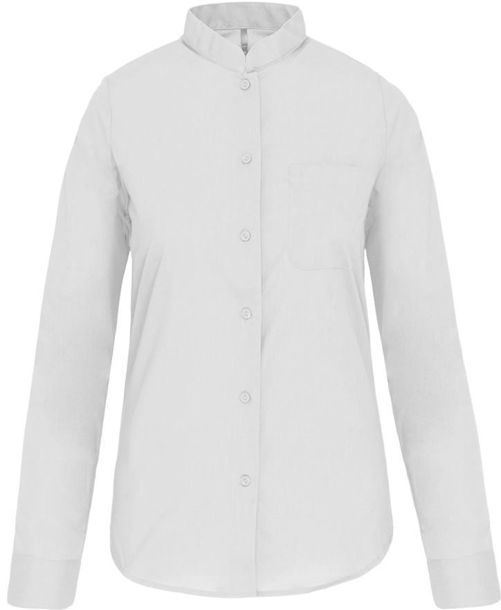 K514 – Damesblouse met Mao kraag 465740