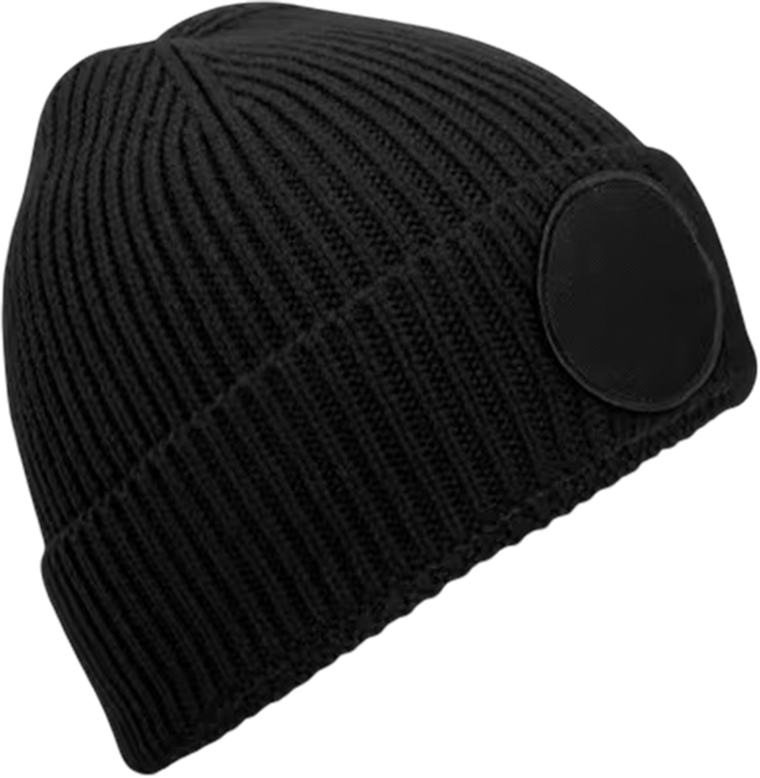 B332R – Geribbelde muts met ronde patch 465534