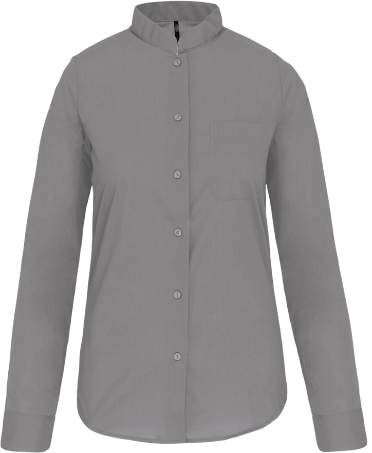 K514 – Damesblouse met Mao kraag 465741